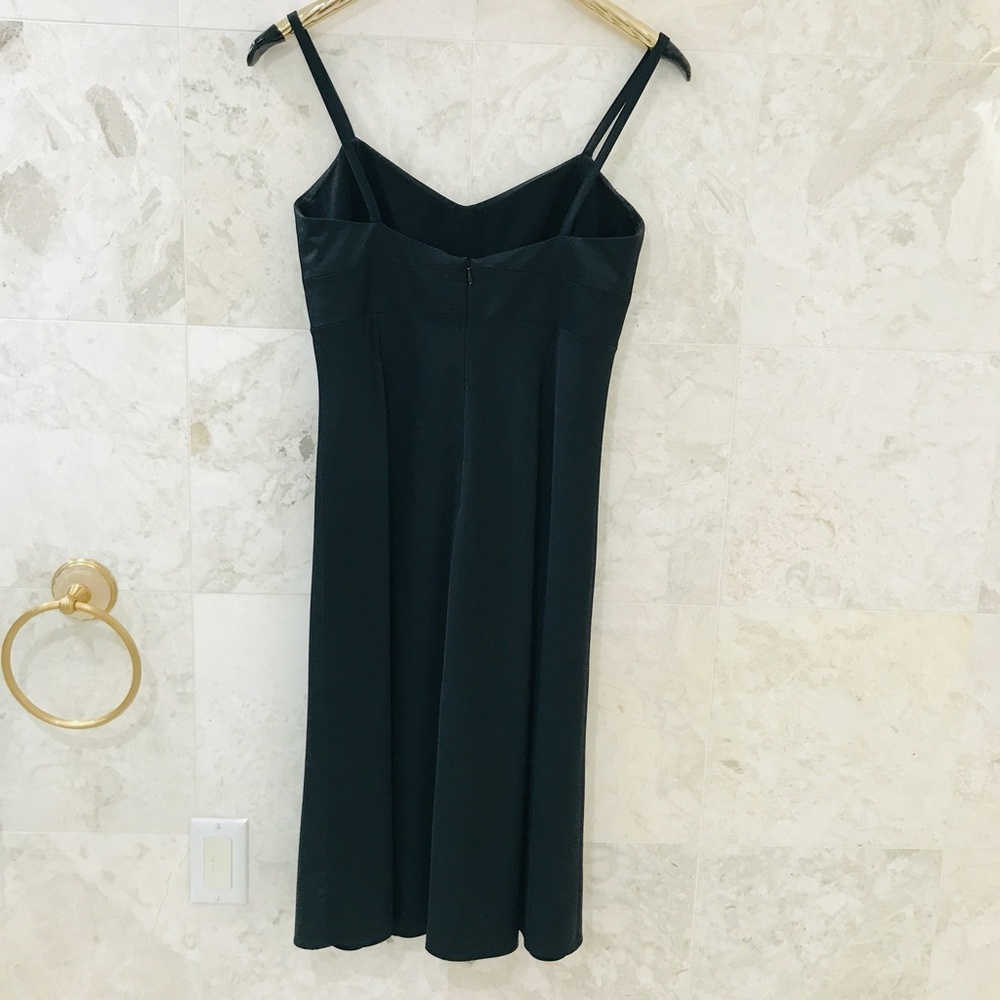 BANANA REPUBLIC {8} LBD Little Black Dress Spaghetti Straps - Picture 4 of 7